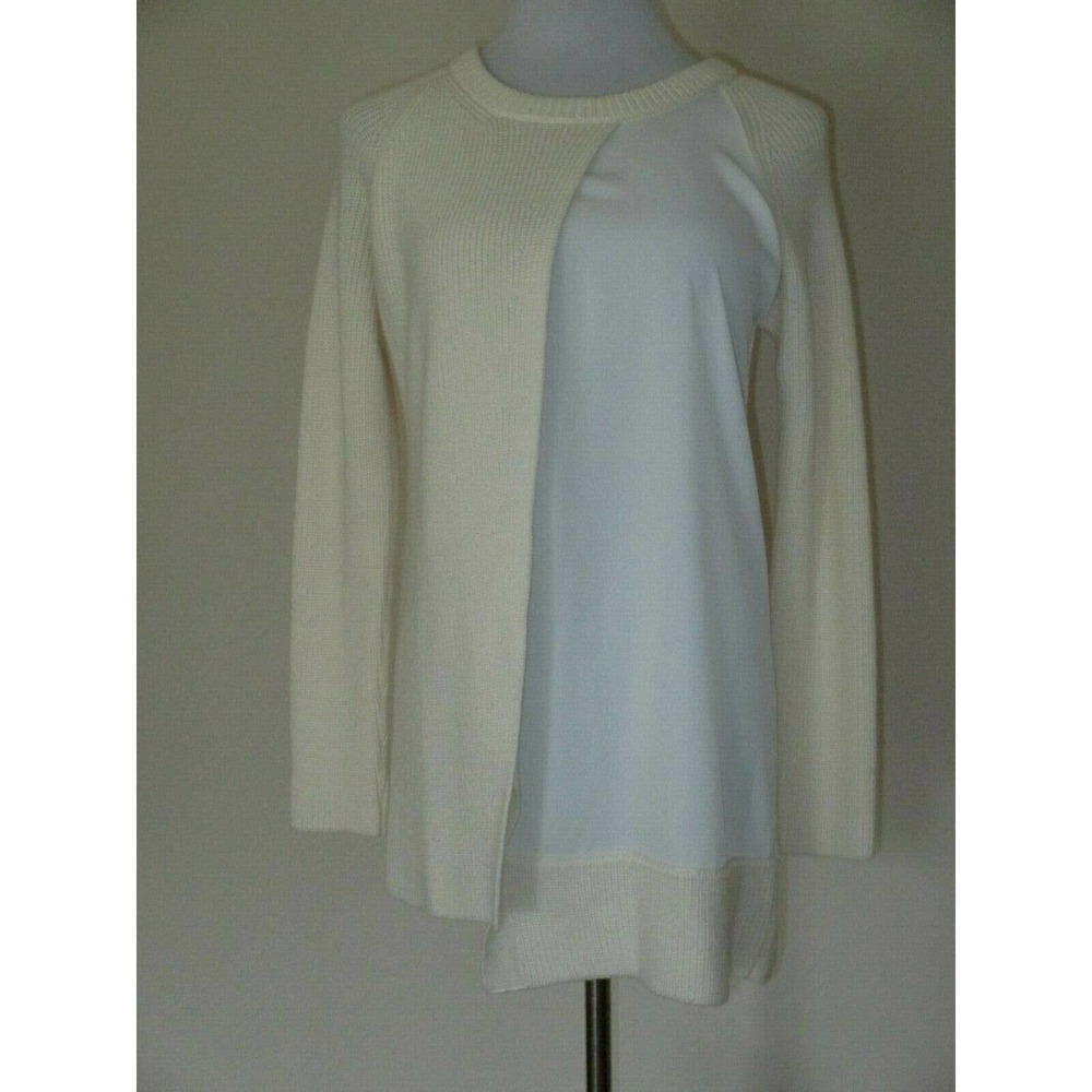 Crea Concept Sweater Asymmetric Crossover Ivory - Size M?- EUC